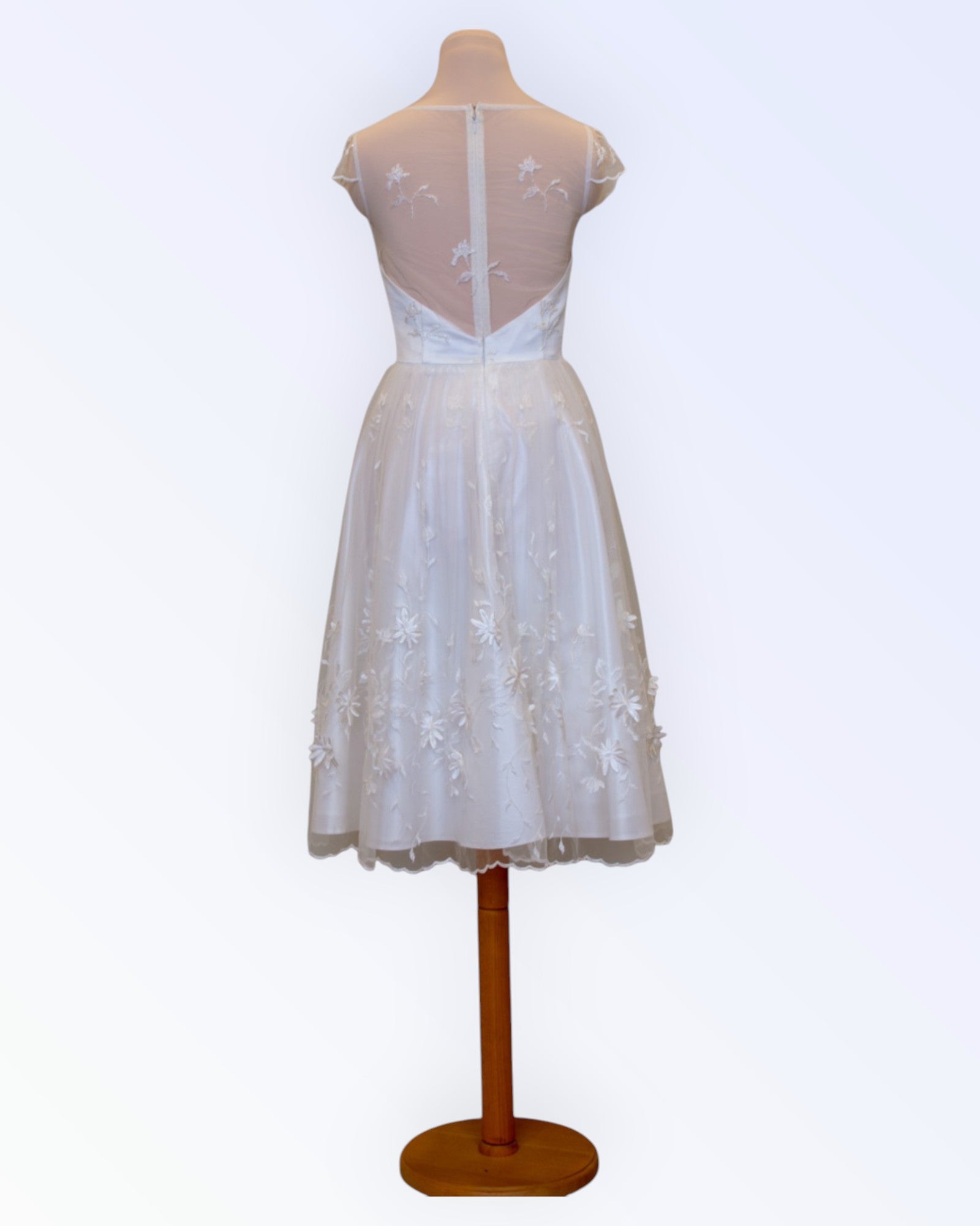 Off-white formal lace dress