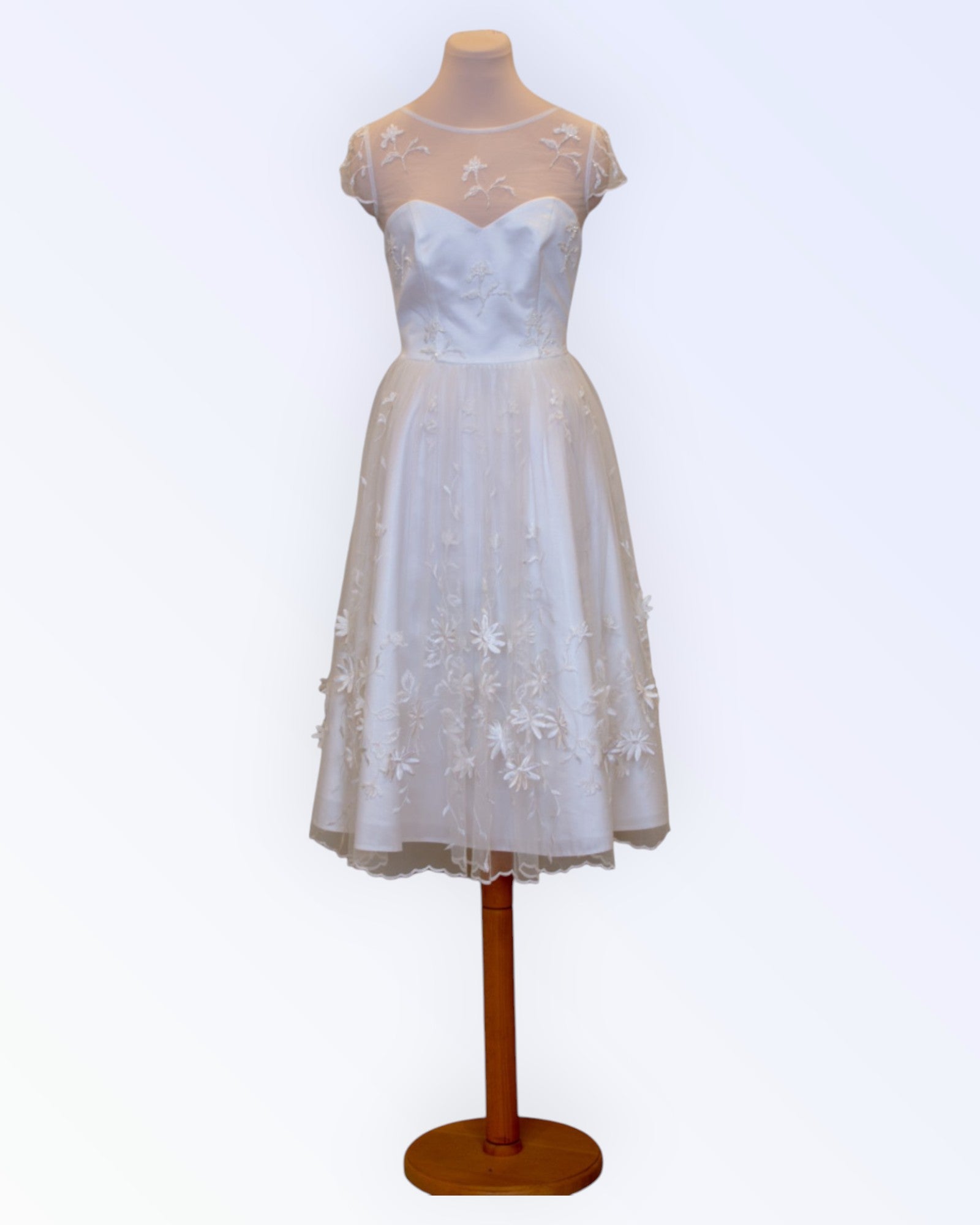 Off-white formal lace dress