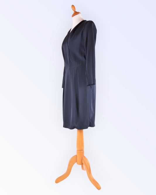 &other stories navy blue dress