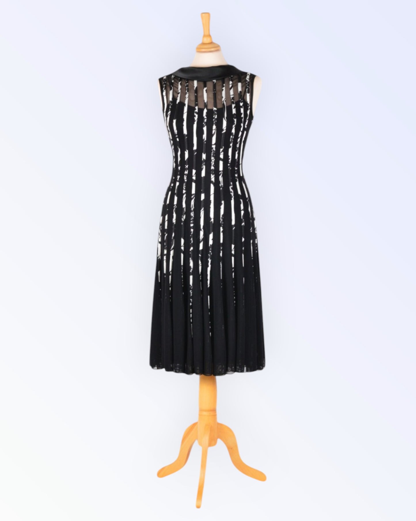 Swing black and white party dress