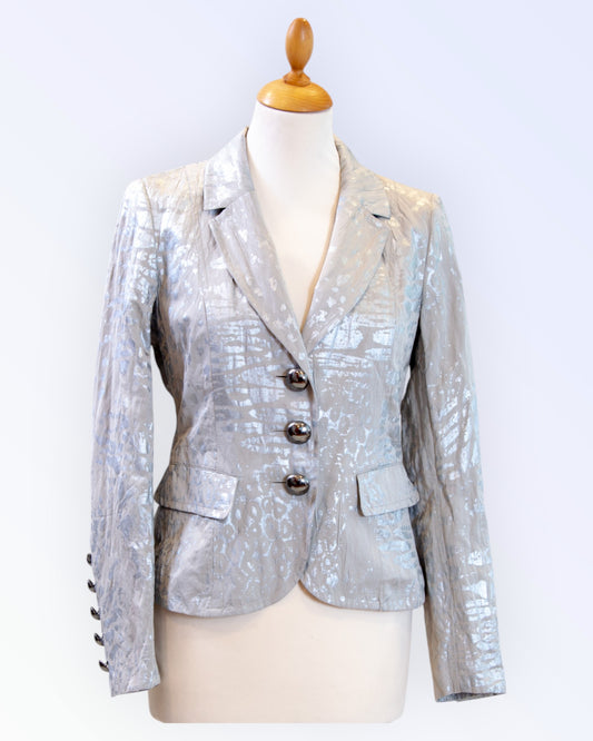 Airfield beige jacket with silver pattern