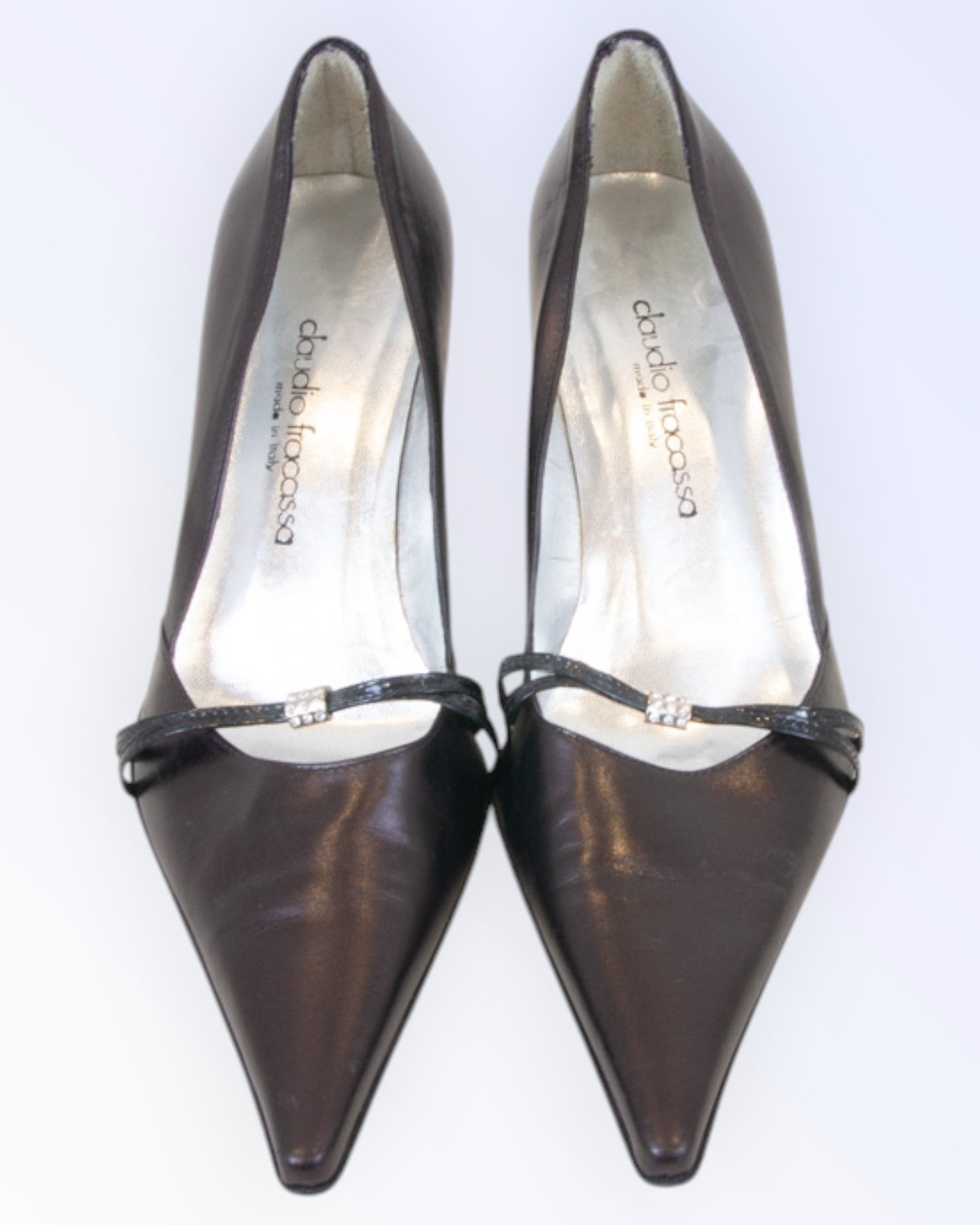 Claudio Fracassa dark brown leather shoes