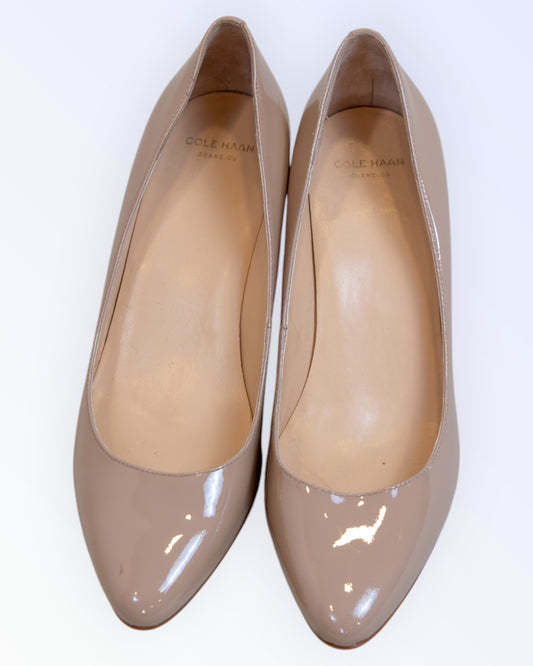 Cole Haan beige kiiltonahka kengät