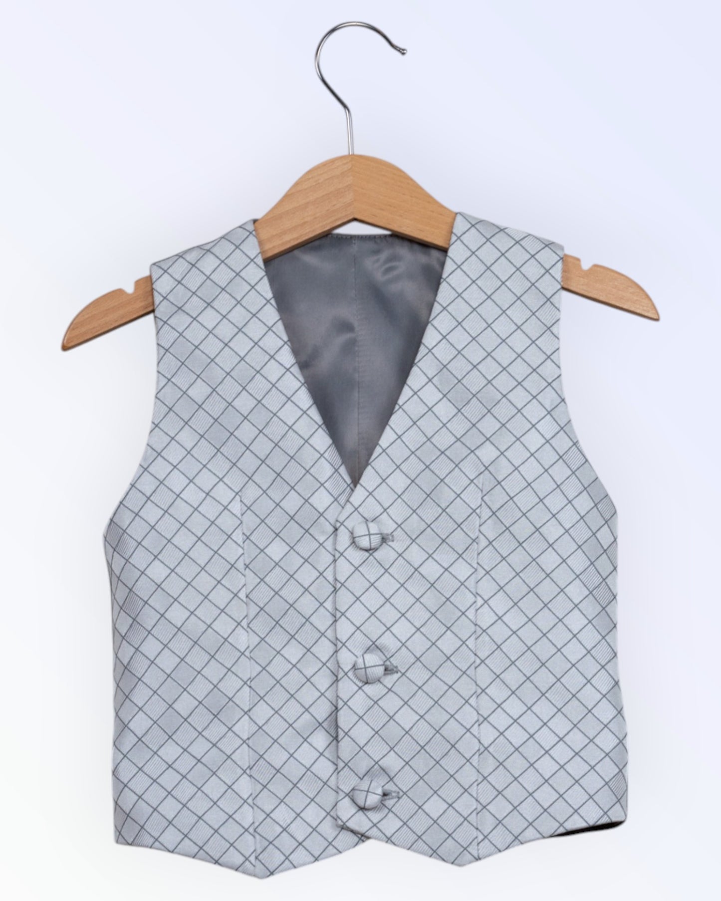 Boys' grey formal vest