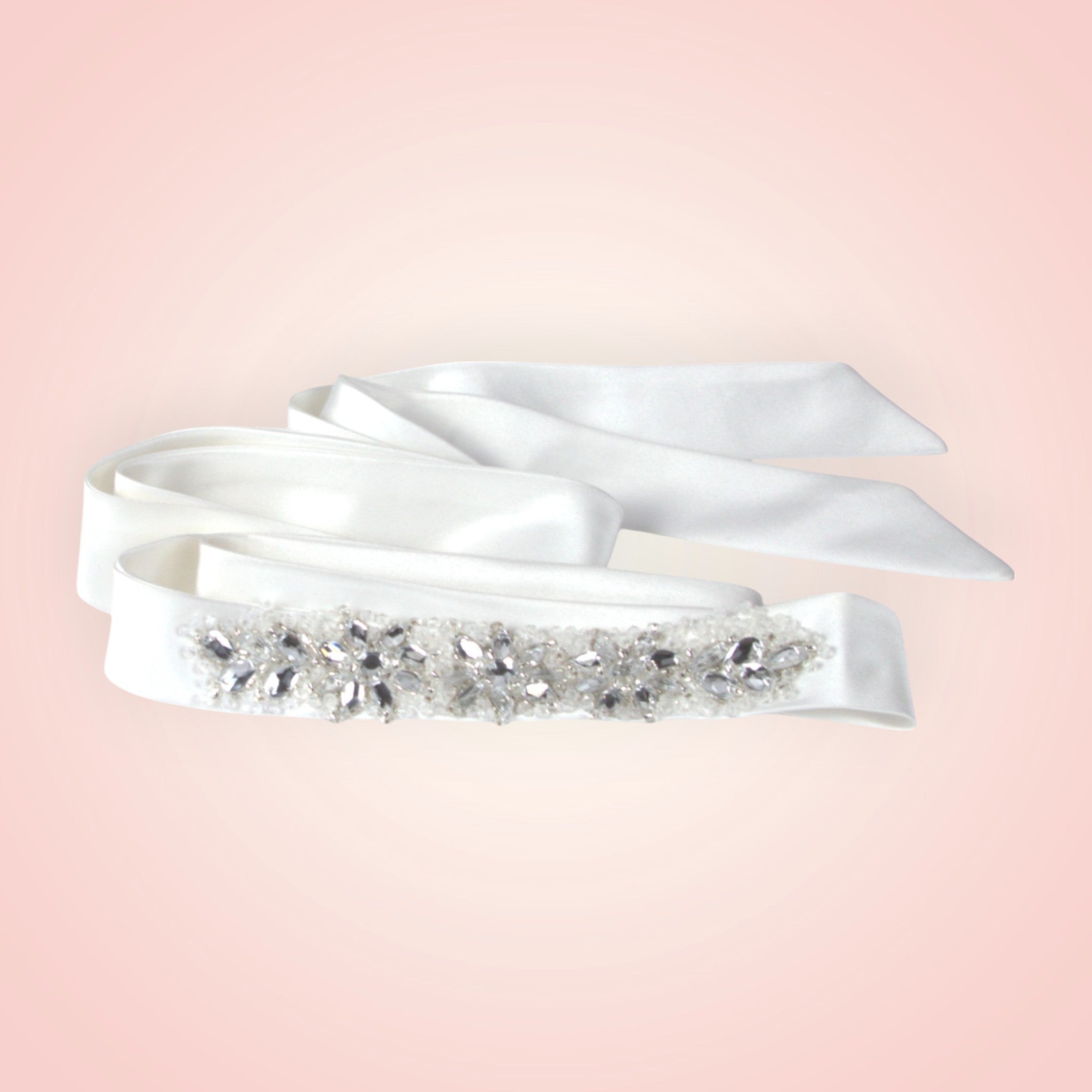 Tie belt for wedding dress