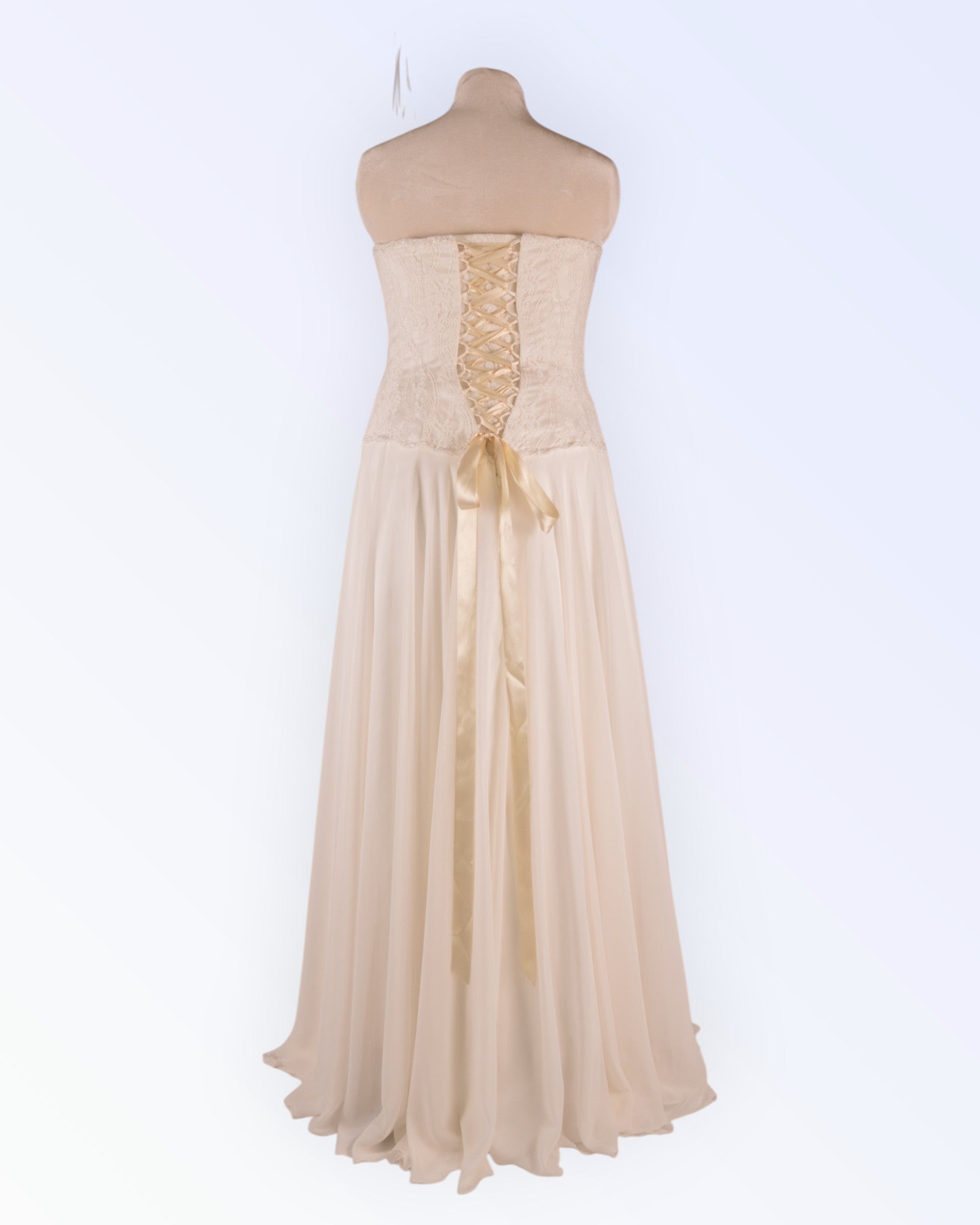 Wedding dress with corset