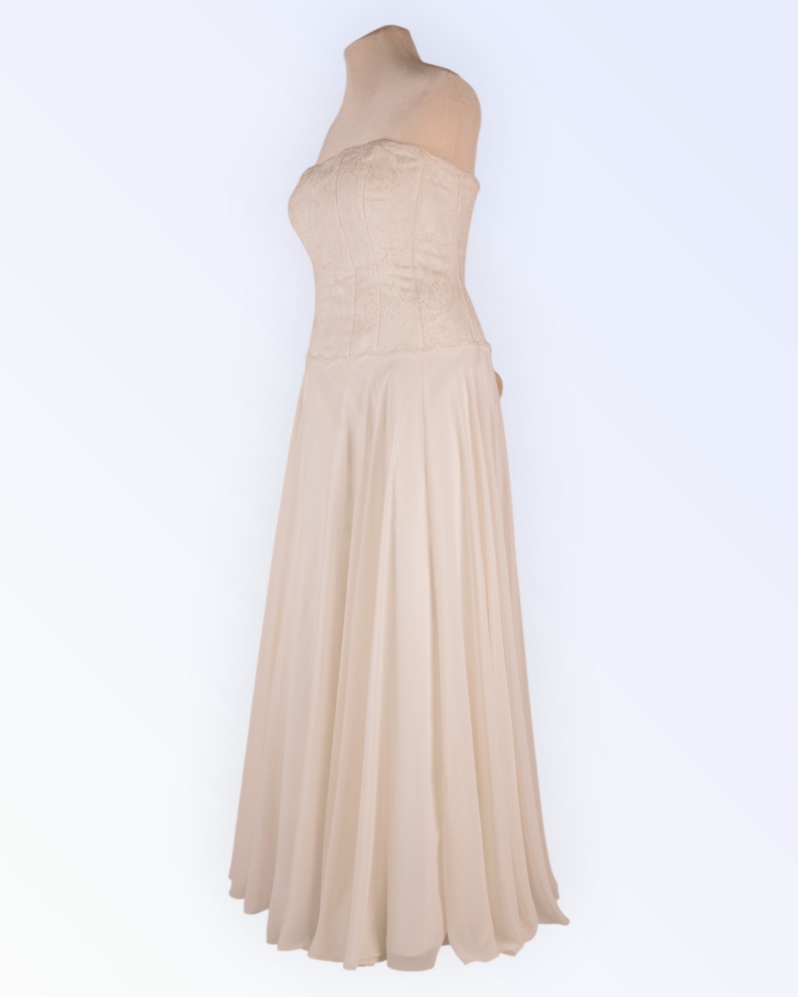 Wedding dress with corset
