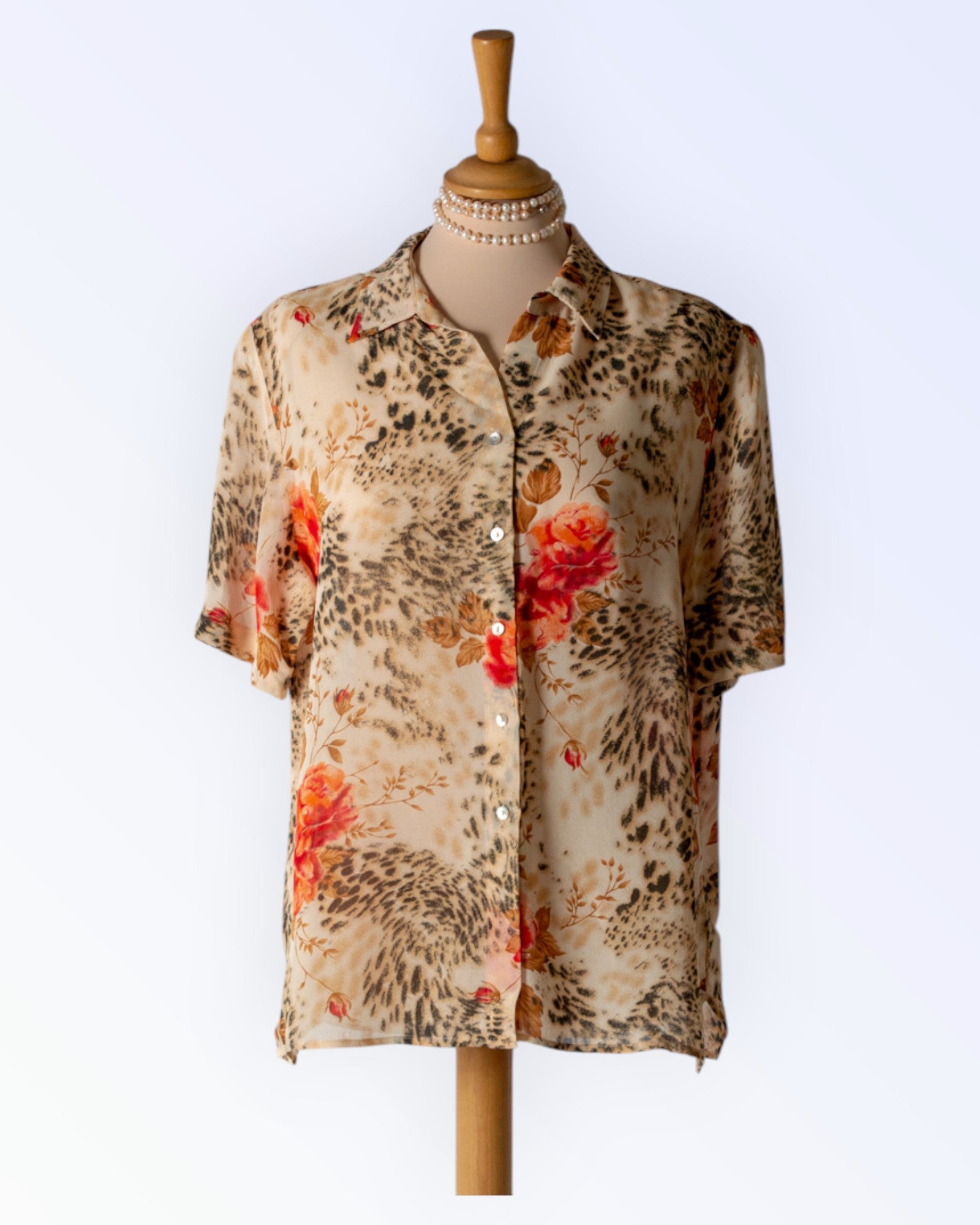 Jörg Peterson floral blouse