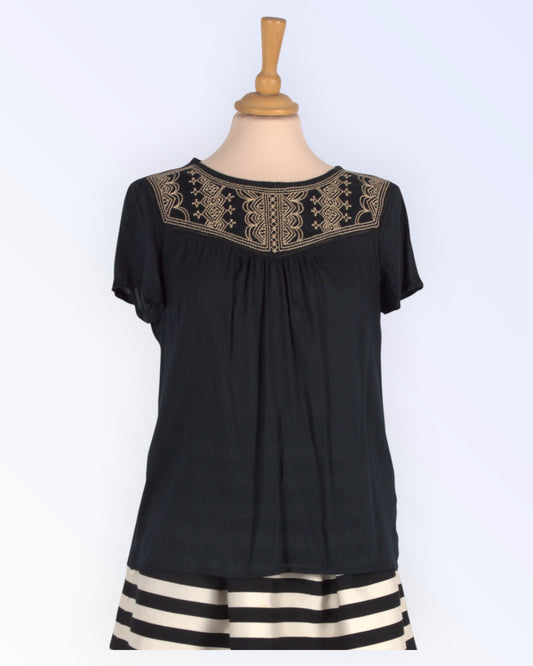 M&S Collection black summer blouse