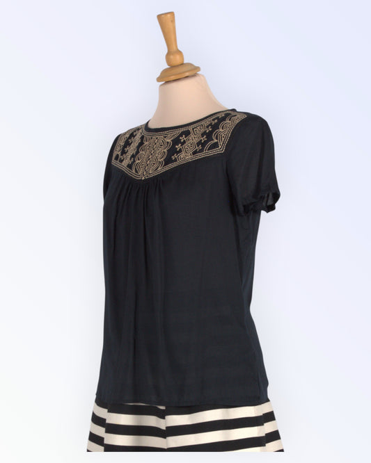 M&S Collection black summer blouse
