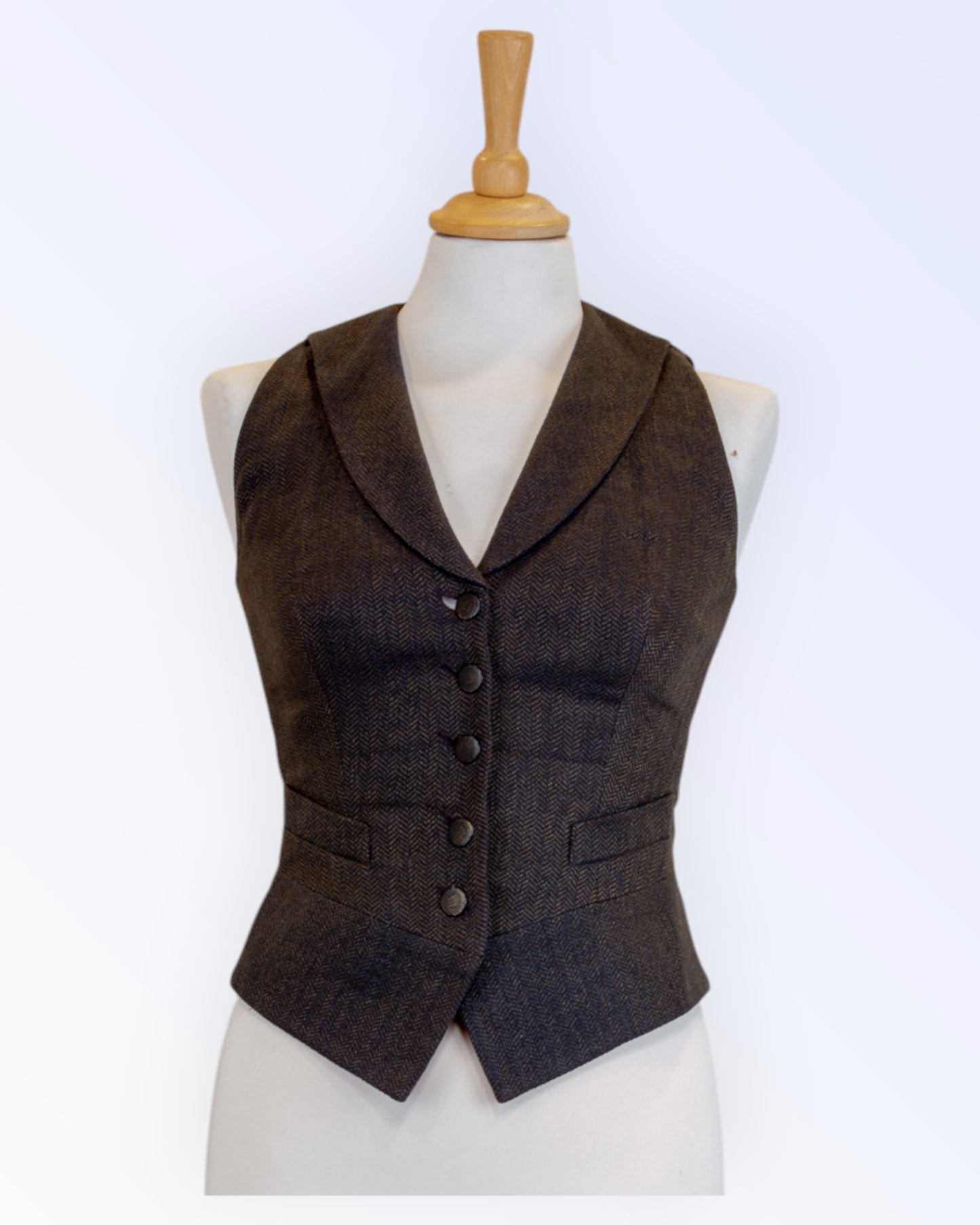 Brown women's vest