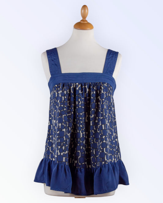 Monsoon top with blue details