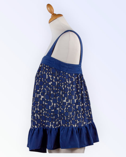 Monsoon top with blue details