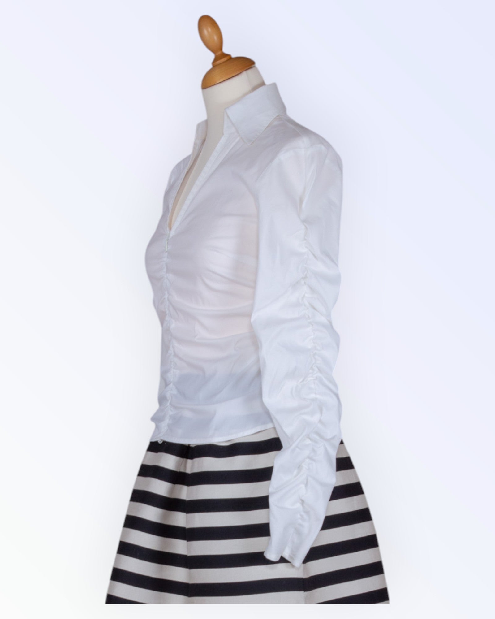 Trussardi Jeans white sporty blouse