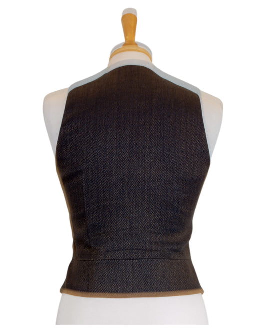 Brown women's vest
