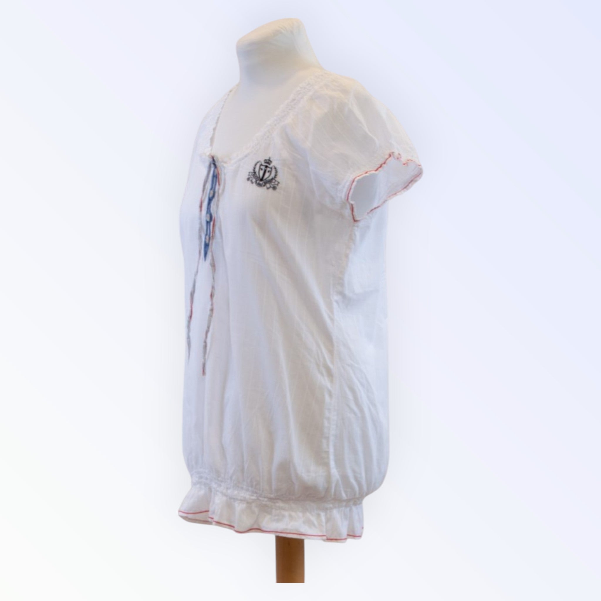 Soccx white cotton blouse