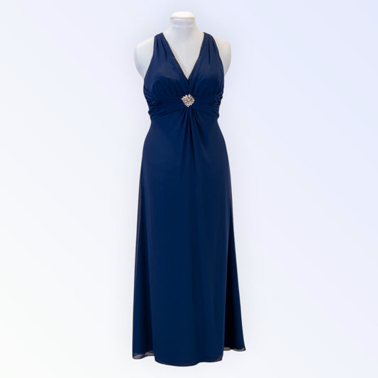 Alexia Navy Chiffon Dress