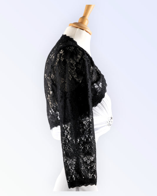 Black lace bolero