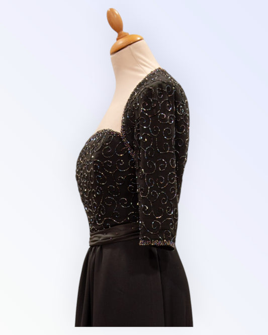 Festive black bolero