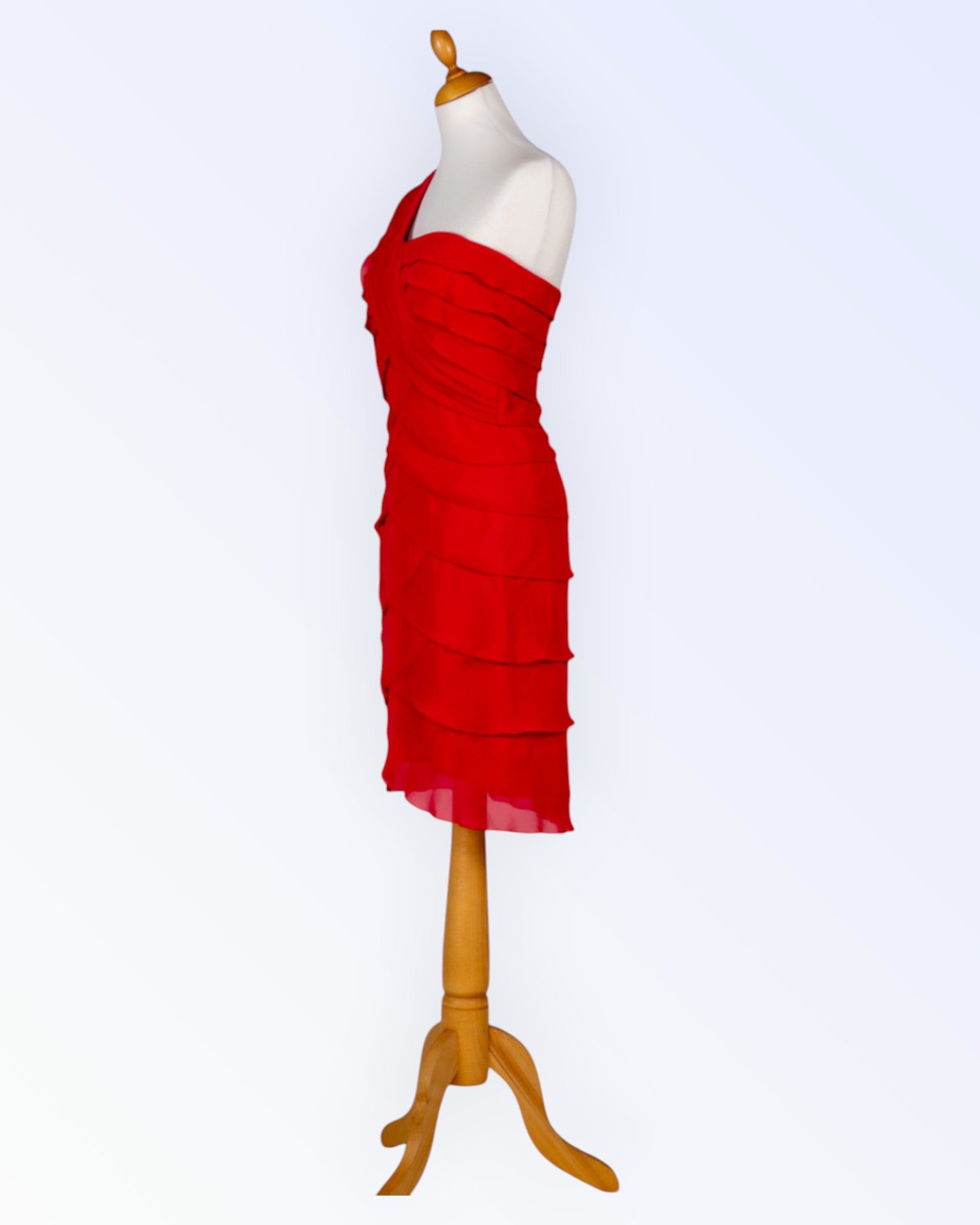a kac mnou red party dress