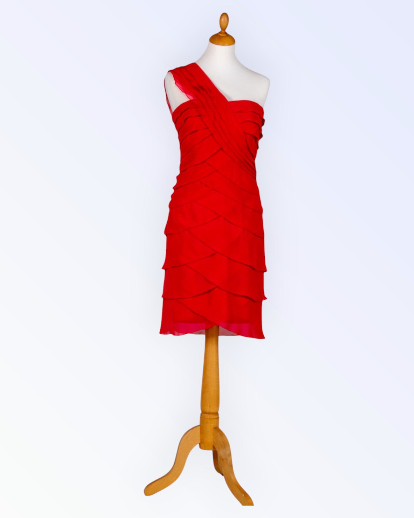 a kac mnou red party dress