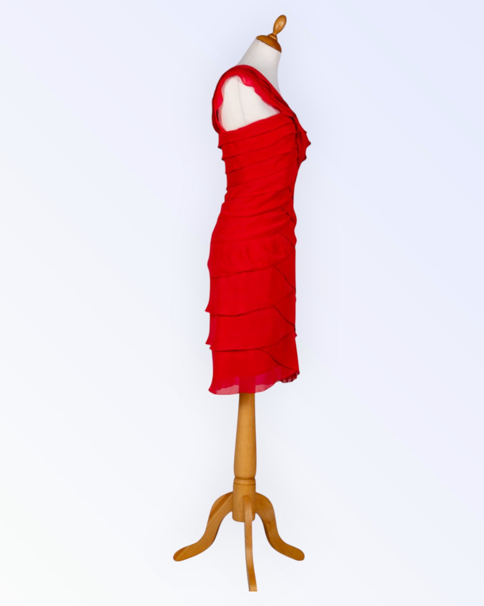 a kac mnou red party dress