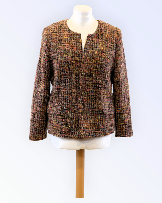 Modelia classic suit jacket made of bouclé fabric