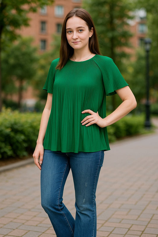 Michael Kors green blouse