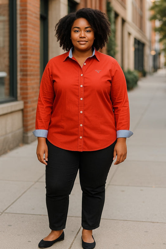 Gant red women's day shirt