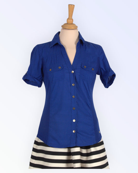 Guess blue sporty blouse