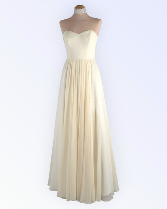Chiffon wedding dress