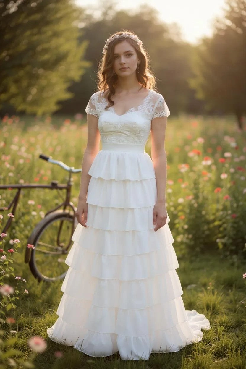 Satsiline loodusvalge šifoonseelik