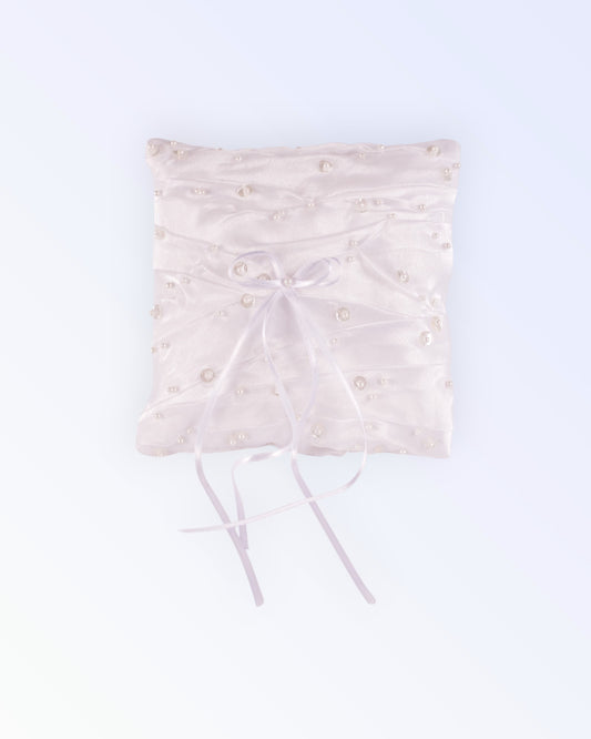 White ring pillow