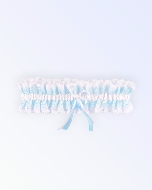 Two-tone lace garter
