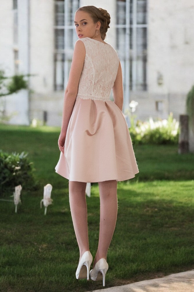 Powder pink mini dress