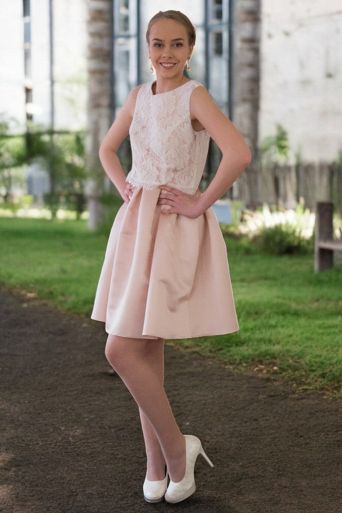 Powder pink mini dress