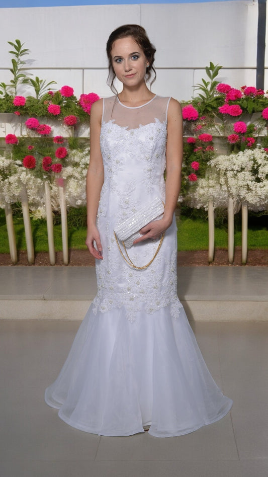 Fishtail wedding dress
