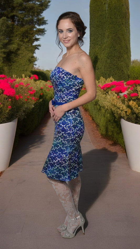 Embroidered organza dress