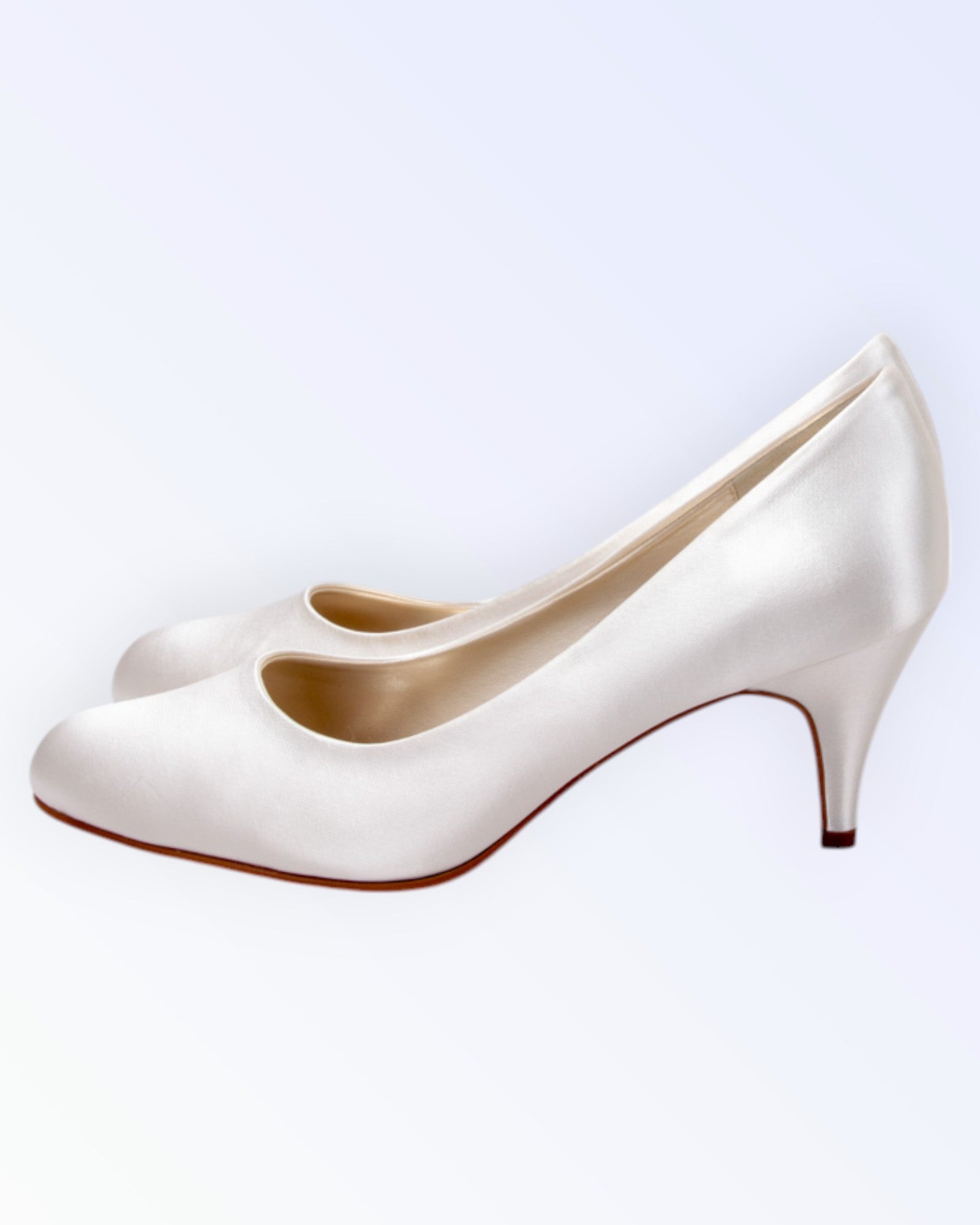 Rainbow satin wedding shoes