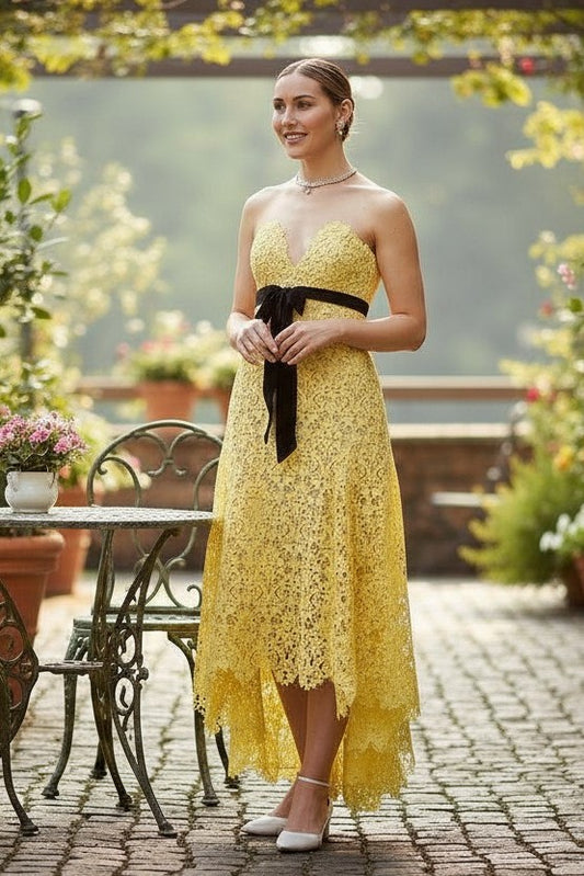 Yellow party dress