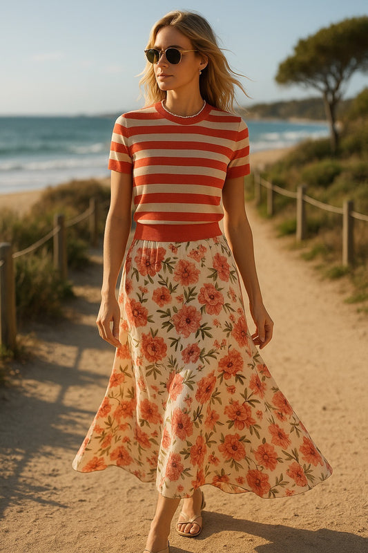 Nine West striped summer top