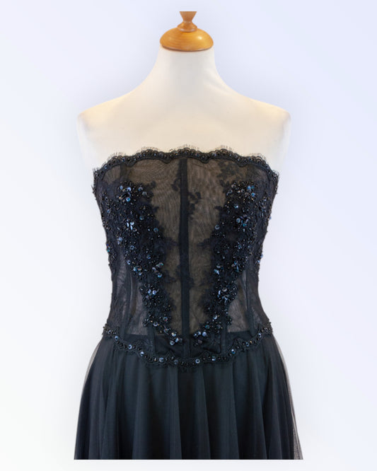 Festive black top