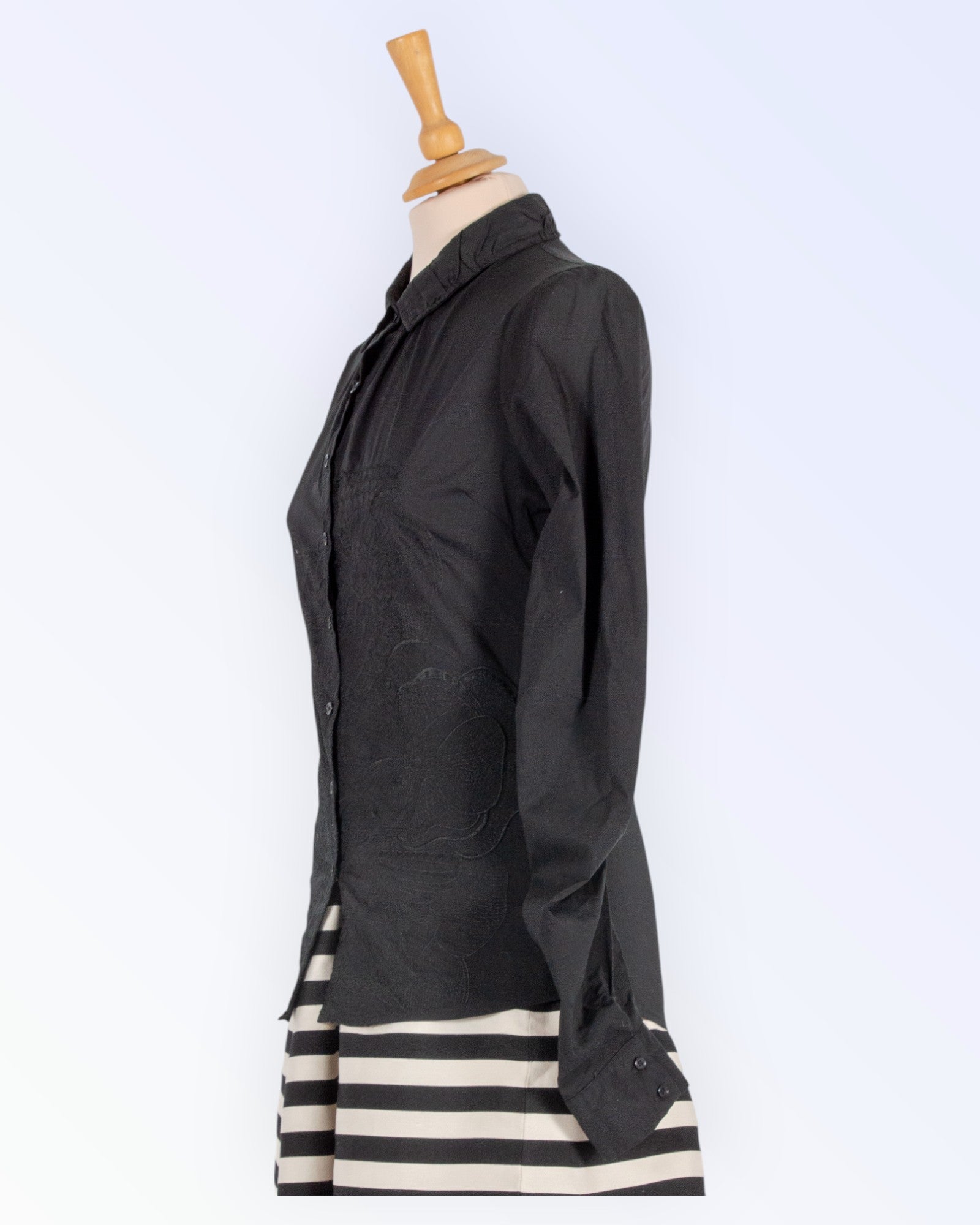 Desigual must pikkade varrukatega pluus
