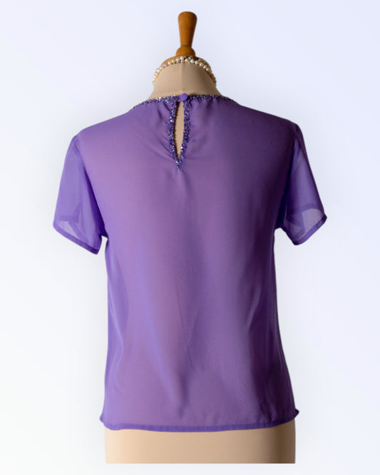 Purple party top
