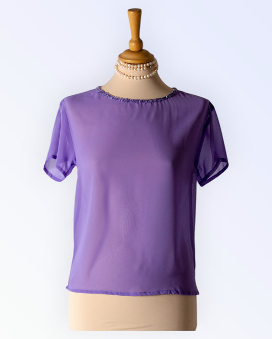 Purple party top