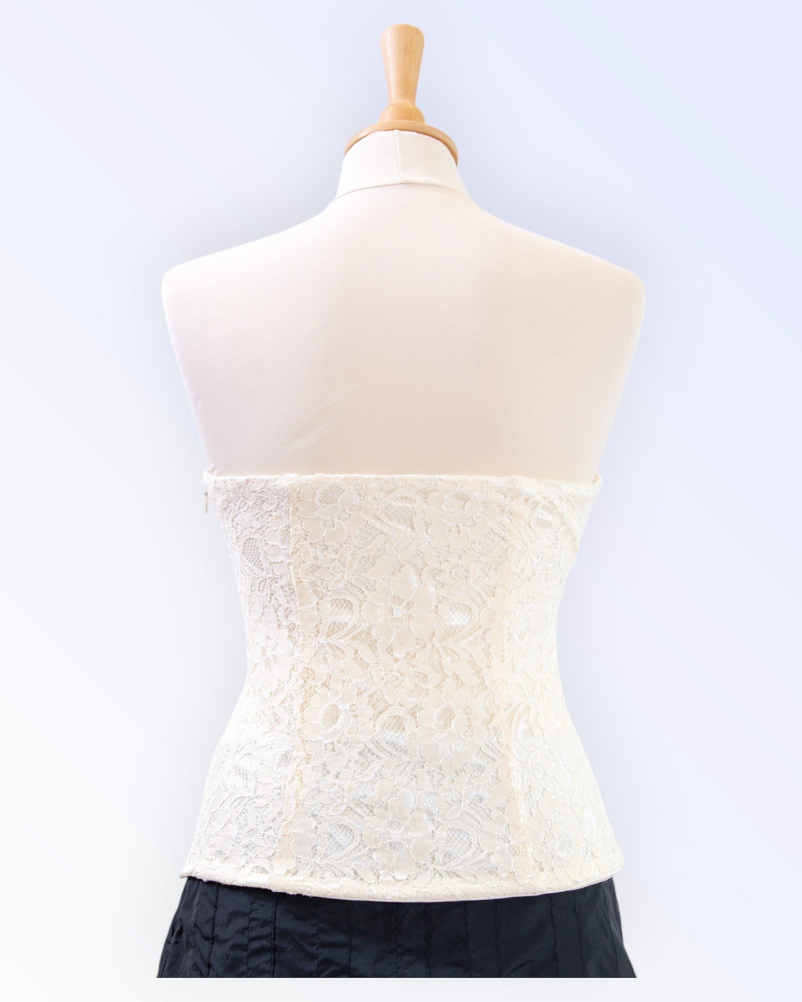 Vila off-white lace corset