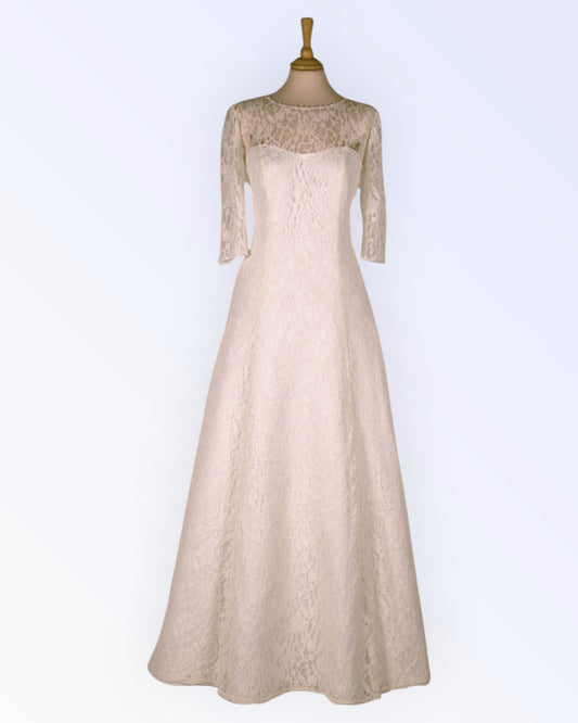 Classic lace wedding dress