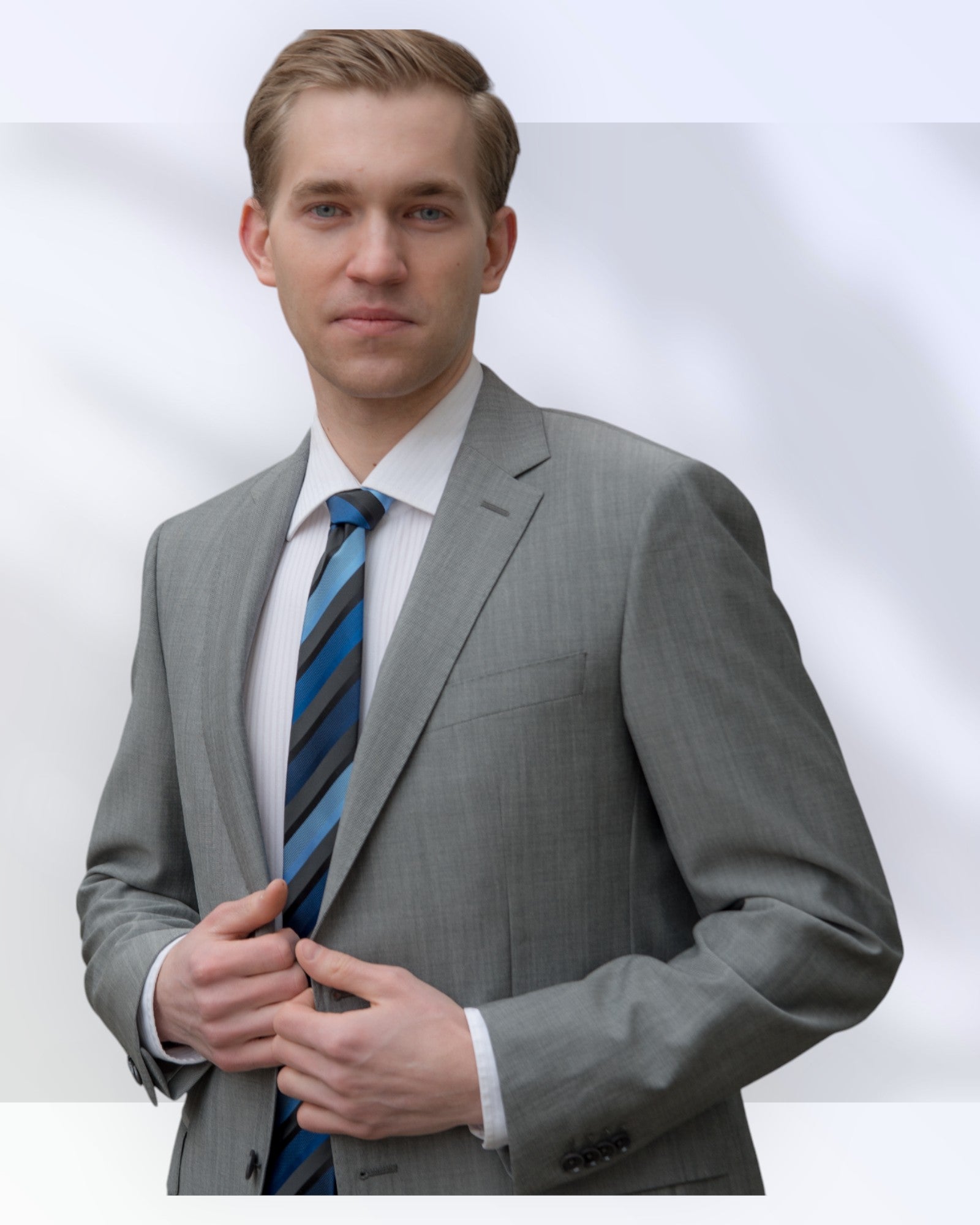 Miesten harmaa puku