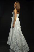 2-piece white wedding dress