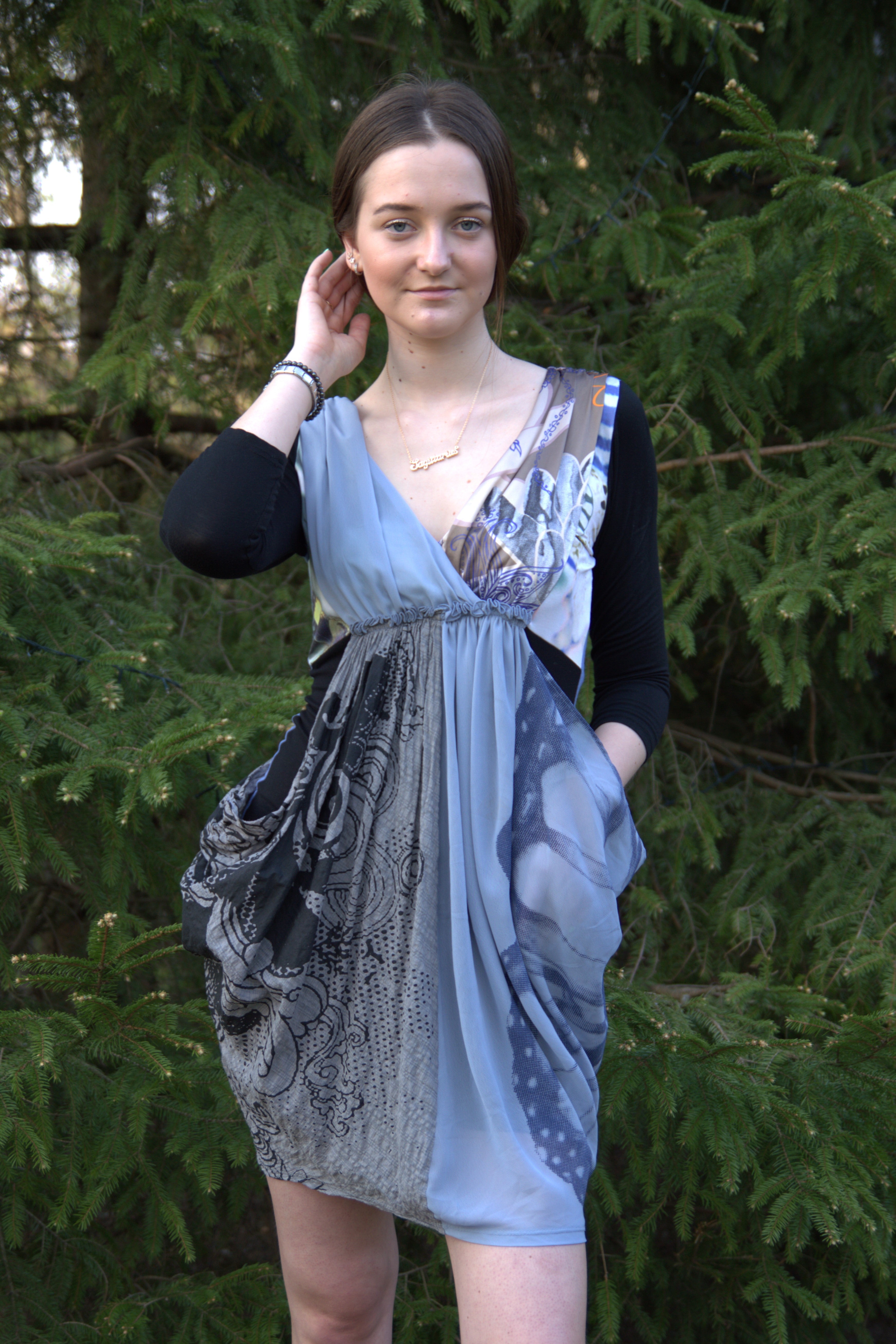 St-Martins summer dress in four different fabrics